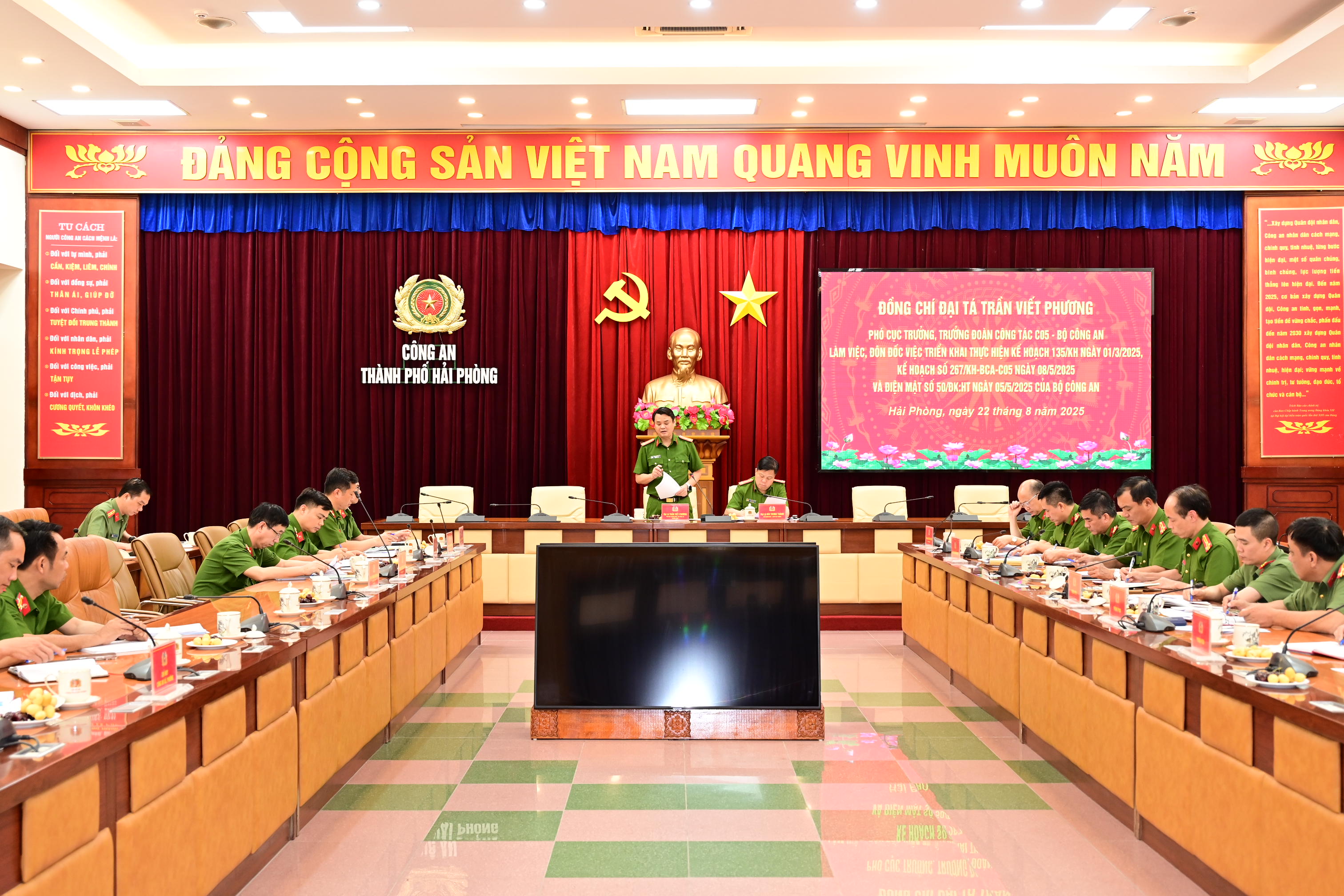 Cục Cảnh sát phòng, chống tội phạm về môi trường làm việc tại Công an thành phố Hải Phòng